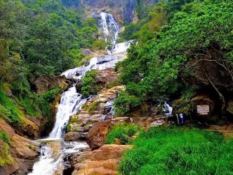 Visit Ravana Falls and Cave.