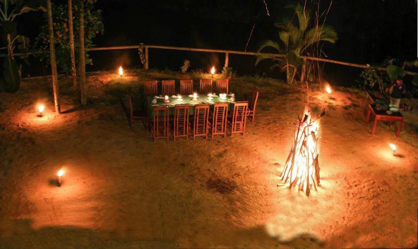 Evening Campfire by the River